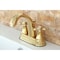 Kingston Brass KS7612AX 4" Centerset Bathroom Faucet, Polished Brass KS7612AX - alternate 2